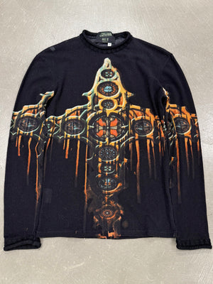 A/W1998 Jean Paul Gaultier gothic cathedral mesh top