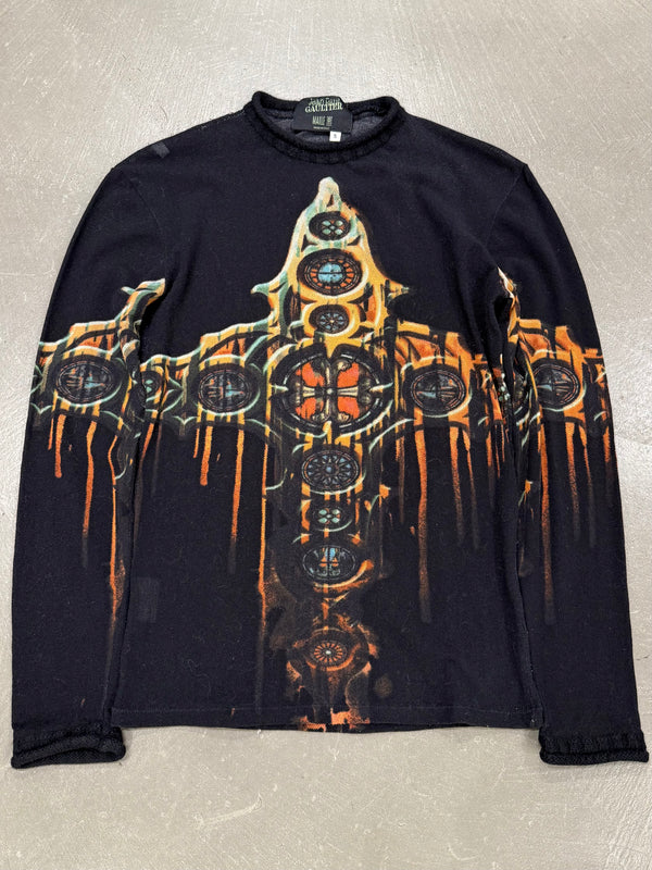 A/W1998 Jean Paul Gaultier gothic cathedral mesh top