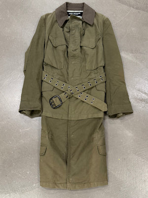 A/W2006 Junya Watanabe deconstructed military coat with belted waist