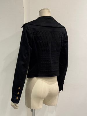 2003 Gucci by Tom Ford black tailored cropped blazer