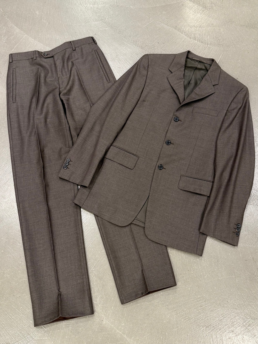 2000s Prada wool suit set