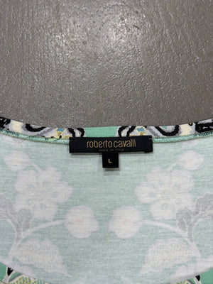 S/S2003 Roberto Cavalli chinoserie print set (top, cardigan & jeans)