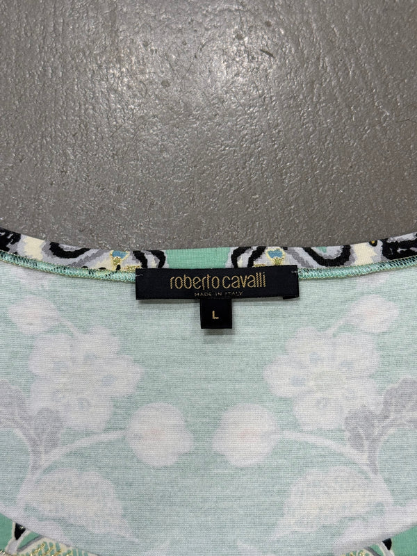 S/S2003 Roberto Cavalli chinoserie print set (top, cardigan & jeans)