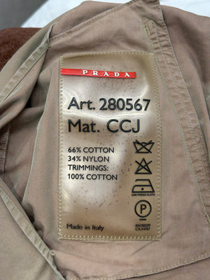 2000s Prada military bomber jacket