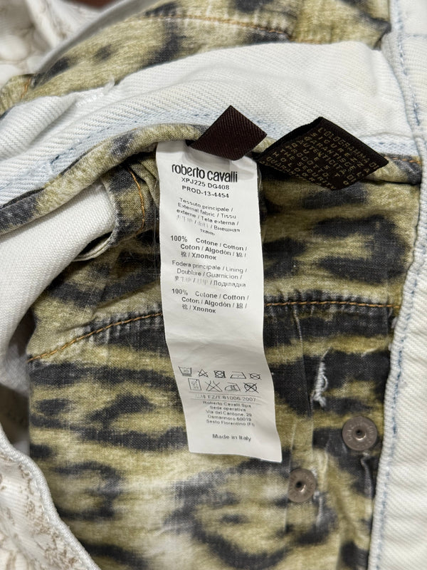 2010s Roberto Cavalli printed jeans