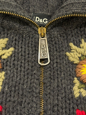 2000s Dolce & Gabbana floral cardigan