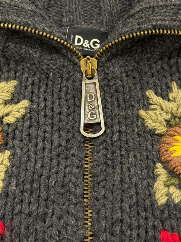 2000s Dolce & Gabbana floral cardigan