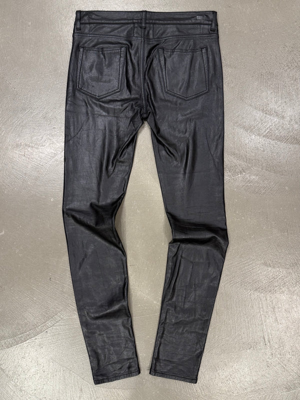 2014 Saint Laurent by Hedi Slimane faux leather skinny pants