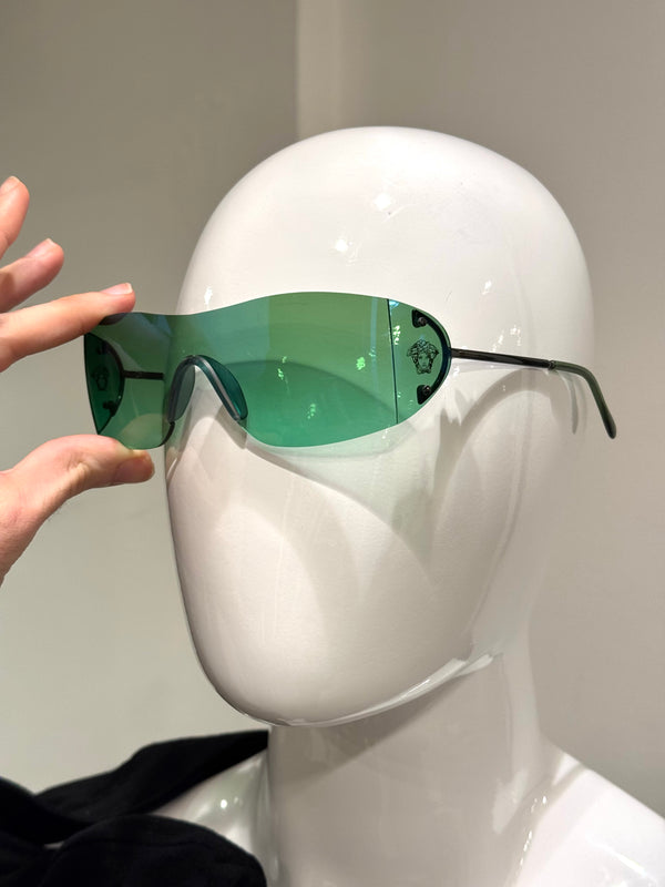 1990s Versace shield sunglasses