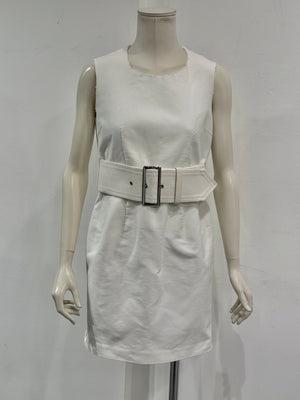 A/W2010 Comme des Garçons belted sheath dress