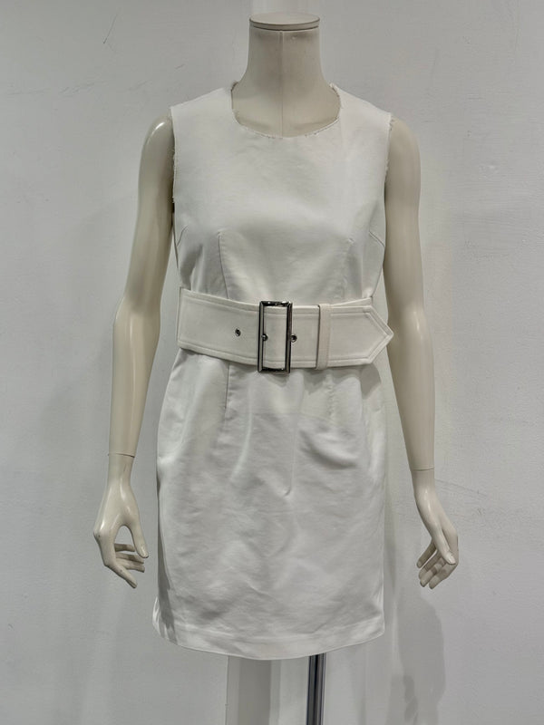 A/W2010 Comme des Garçons belted sheath dress