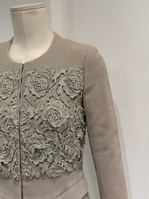 S/S2007 Christian Dior by Galliano runway floral lace cotton jacket