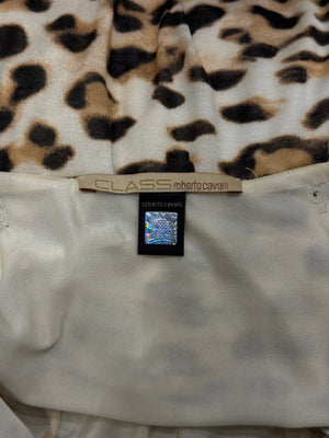 2000s Cavalli leopard print dress