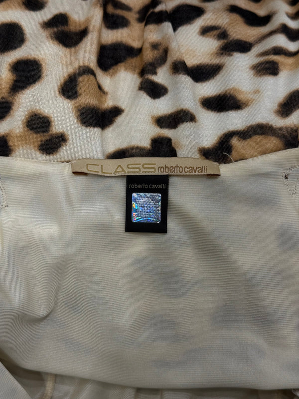 2000s Cavalli leopard print dress