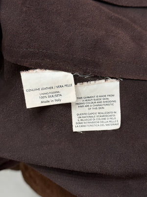 2000s Yves Saint Laurent by Tom Ford paneled cropped leather jacket