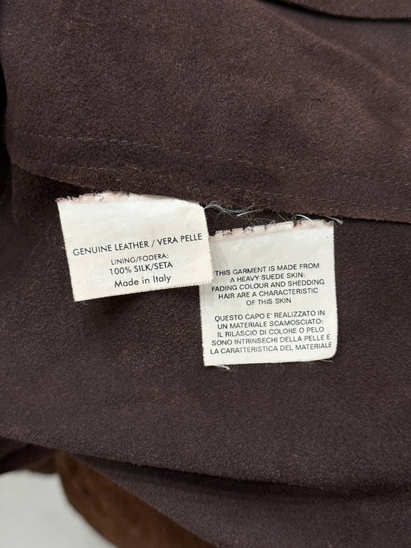 2000s Yves Saint Laurent by Tom Ford paneled cropped leather jacket