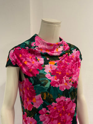 2008 Balenciaga by Ghesquiere iconic floral dress