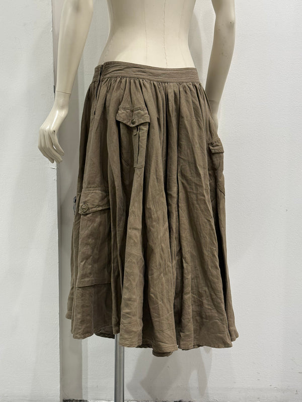 S/S2003 Dolce & Gabbana multi pocket cargo military skirt