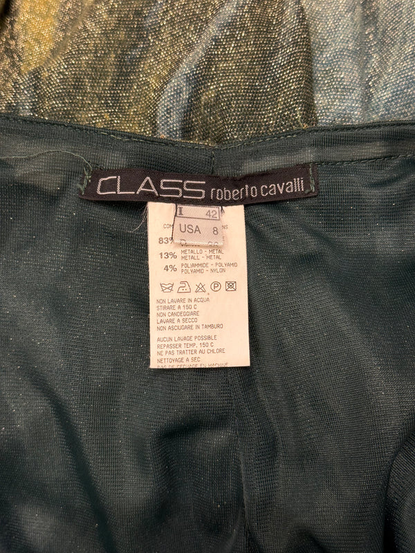 2000s Roberto Cavalli embellished midi skirt