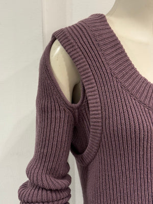 F/W2023 Rick Owens “Luxor” ribbed knit banana top