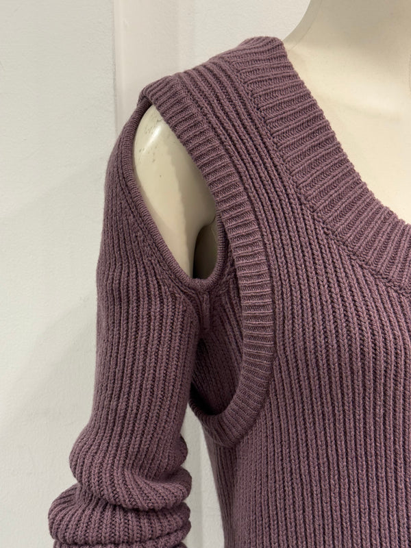 F/W2023 Rick Owens “Luxor” ribbed knit banana top