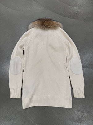A/W2007 Prada fox fur zip-up knit