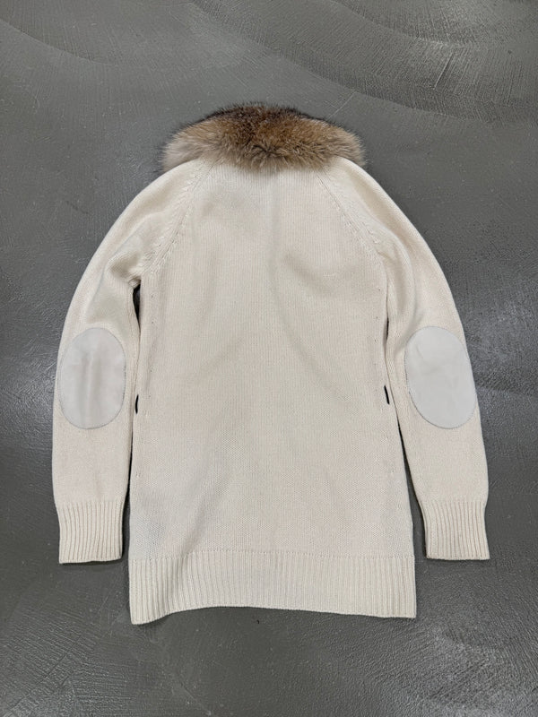 A/W2007 Prada fox fur zip-up knit