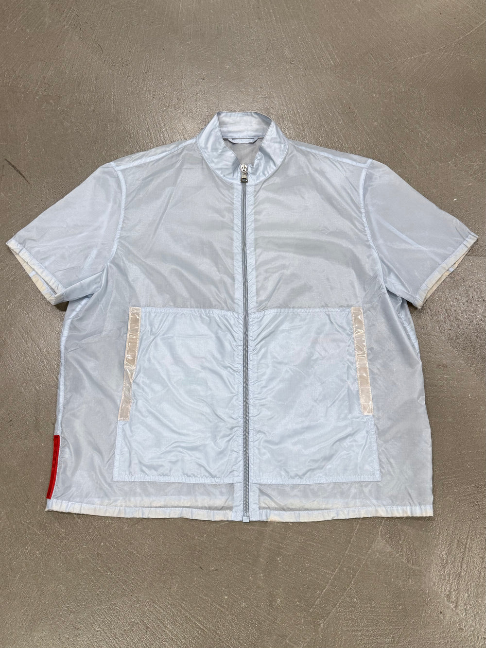1999 Prada runway short sleeve technical nylon jacket