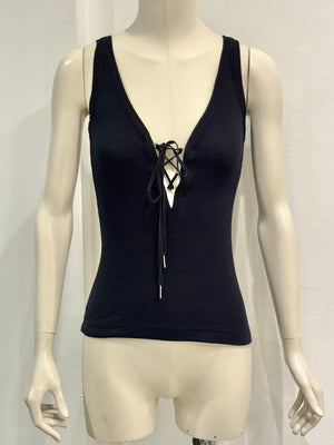 S/S2003 Dolce & Gabbana lace-up tank top