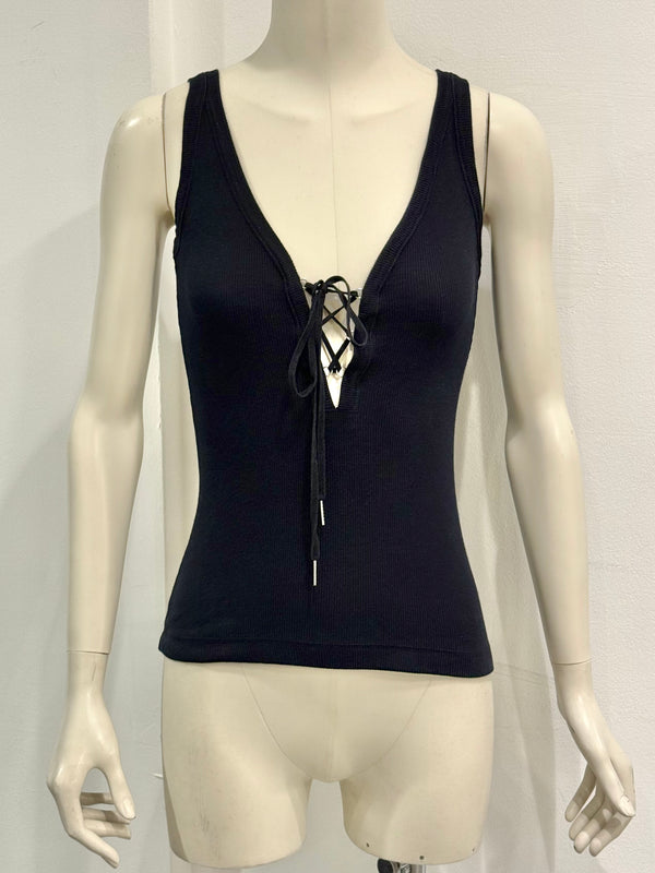 S/S2003 Dolce & Gabbana lace-up tank top
