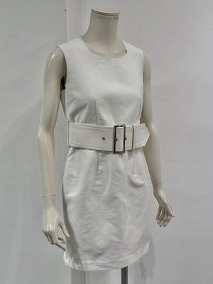 A/W2010 Comme des Garçons belted sheath dress