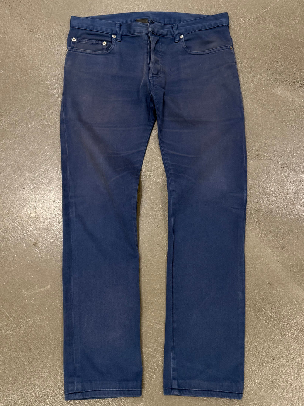 2010s Dior slim-fit faded denim