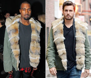 2010s Ermanno Scervino "Kanye" real marmot fur parka