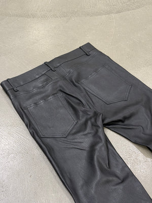 2013 Saint Laurent by Hedi Slimane stretchy leather skinny pants