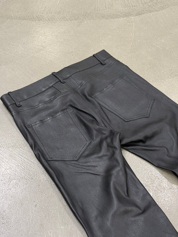 2013 Saint Laurent by Hedi Slimane stretchy leather skinny pants