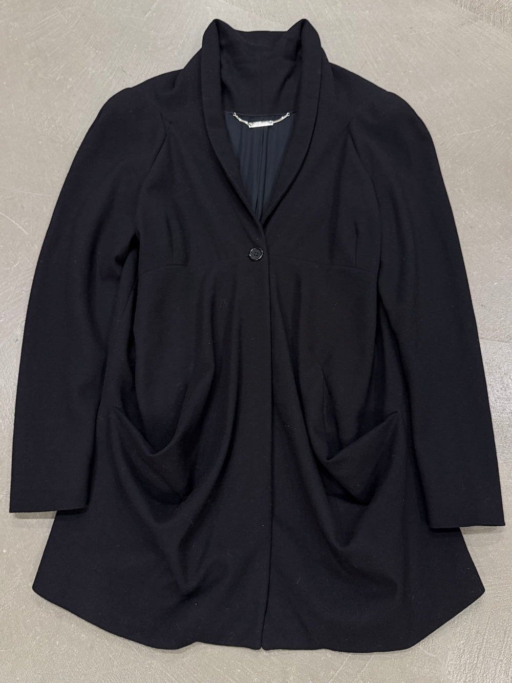 2010 Alexander McQueen draped pocket jacket