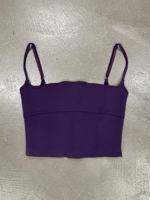 Plein Sud square neckline sleeveless corset