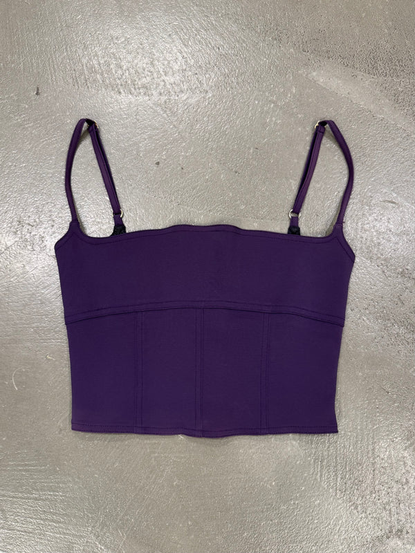 Plein Sud square neckline sleeveless corset