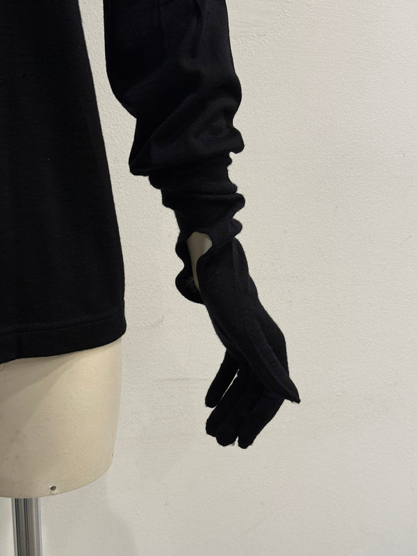 2000s Comme des Garçons glove sleeve knit sweater