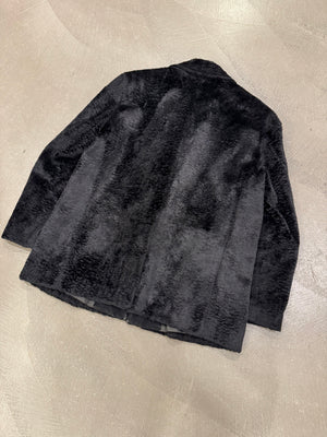 1990s ARMANI faux pony hair coat