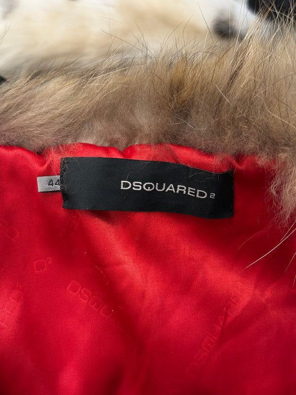 A/W2007 Dsquared2 oversized fur collar moto jacket
