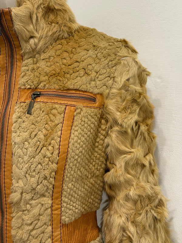 F/W2008 Cavalli rabbit fur hybrid soldier jacket