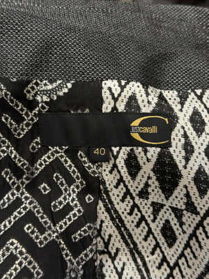 2000s Cavalli bow-detailed blazer and skirt set