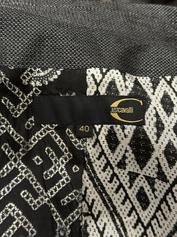 2000s Cavalli bow-detailed blazer and skirt set