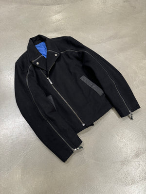 A/W2012 Roberto Cavalli full sleeve zipper aviator jacket