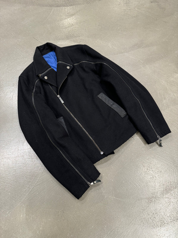A/W2012 Roberto Cavalli full sleeve zipper aviator jacket