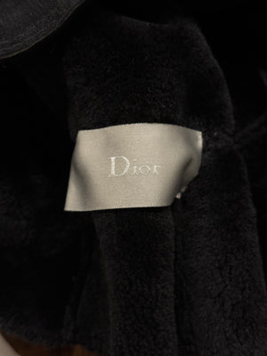 A/W2007 Dior by Hedi Slimane “Navigate” shearling bondage leather jacket