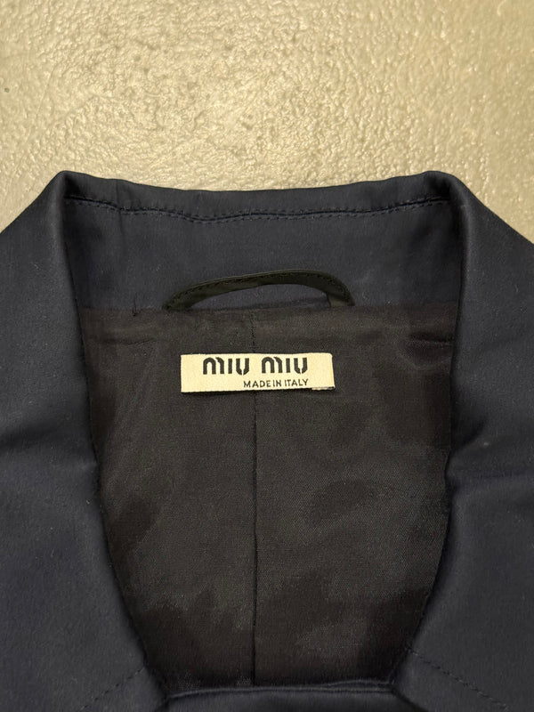 2000s Miu Miu double breasted officer jacket