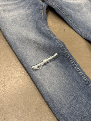 Balmain distressed blue jeans
