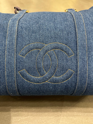 1996-1997 Chanel denim Boston bag